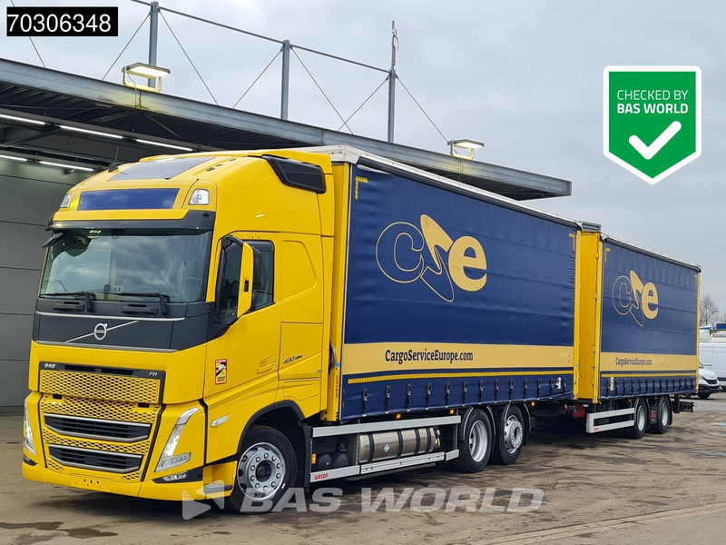 Volvo FH 460 6X2 LNG Engine Curtainside Combi Sliding roof I-Park Cool VEB+ - Kravas automašīna ar tentu: foto 1 Volvo FH 460 6X2 LNG Engine Curtainside Combi Sliding roof I-Park Cool VEB+ - Kravas automašīna ar tentu: foto 1