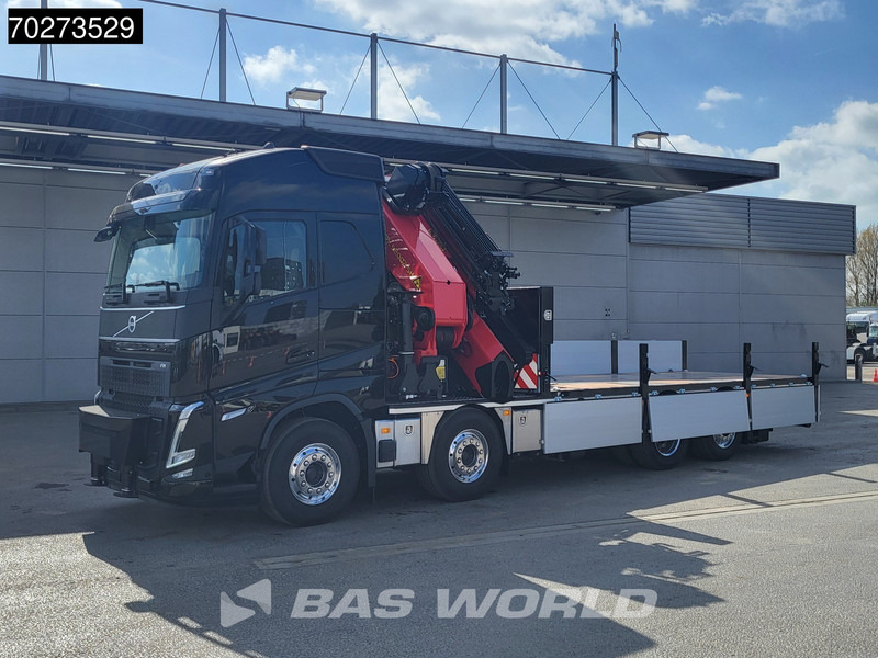 Jaunā Bortu kravas automašīna/ Platforma, Kravas auto ar manipulatoru Volvo FH 500 8X2 Palfinger PK92002 SH Crane + Fly-Jib Winch VEB+ Euro 6: foto 9