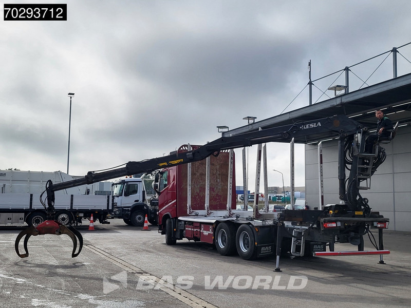 Kokvedējs, Kravas auto ar manipulatoru Volvo FH 540 FH 6X4 Kesla 2112ZT Crane Retarder Big-Axle I-ParkCool Xenon Euro 6: foto 6
