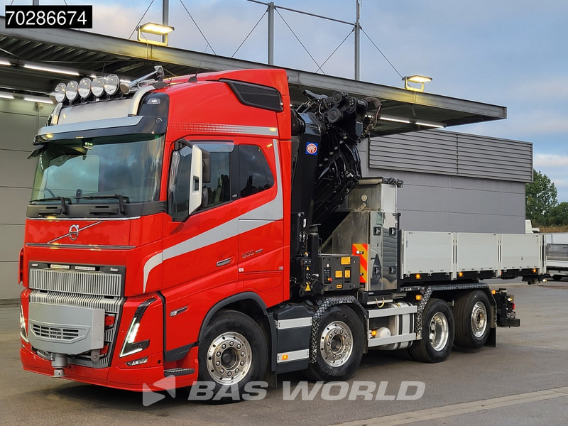 Volvo FH16 650 FH16 8X2 HMF 7020K-RCS Crane + Fly-Jib Lift+Steering-Axle Navi LED ACC Euro 6 - Bortu kravas automašīna/ Platforma, Kravas auto ar manipulatoru: foto 5 Volvo FH16 650 FH16 8X2 HMF 7020K-RCS Crane + Fly-Jib Lift+Steering-Axle Navi LED ACC Euro 6 - Bortu kravas automašīna/ Platforma, Kravas auto ar manipulatoru: foto 5