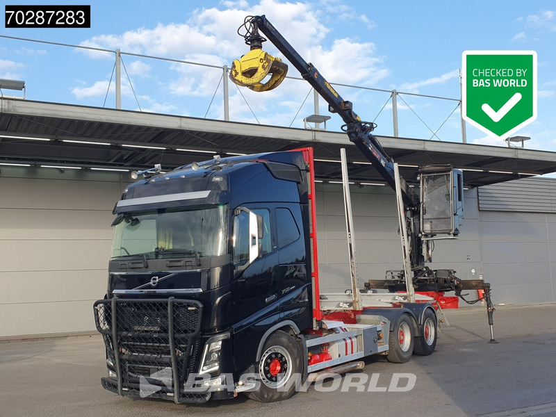 Volvo FH16 750 FH16 6X4 HIAB E96S 79 wood crane Retarder Dynamic-Steering Big-Axle Euro 6 - Kokvedējs, Kravas auto ar manipulatoru: foto 1 Volvo FH16 750 FH16 6X4 HIAB E96S 79 wood crane Retarder Dynamic-Steering Big-Axle Euro 6 - Kokvedējs, Kravas auto ar manipulatoru: foto 1