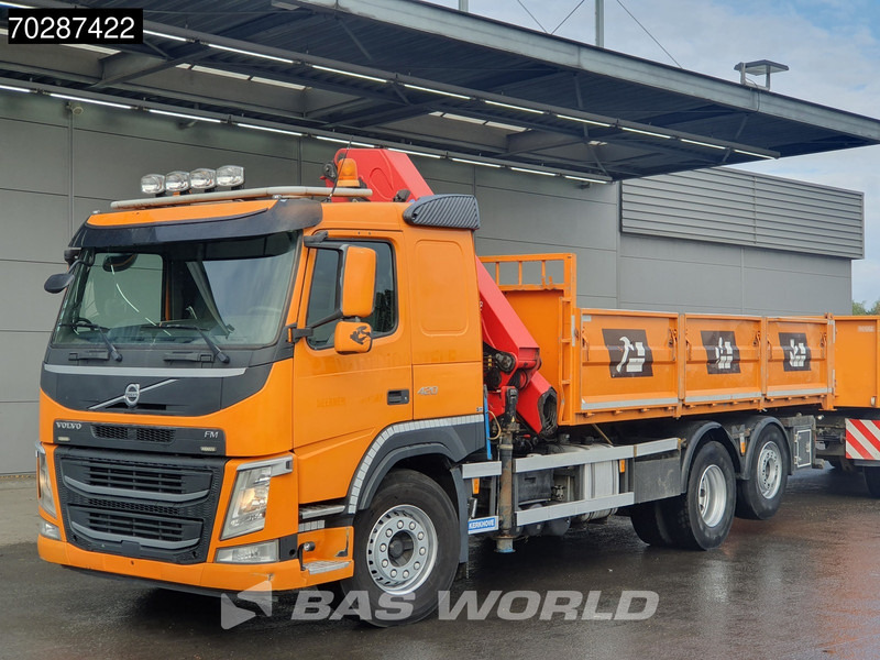 Volvo FM 420 6X2 HMF 2120 K 4 Crane Lift+lenkasche Euro 6 - Kravas automašīna pašizgāzējs, Kravas auto ar manipulatoru: foto 3 Volvo FM 420 6X2 HMF 2120 K 4 Crane Lift+lenkasche Euro 6 - Kravas automašīna pašizgāzējs, Kravas auto ar manipulatoru: foto 3