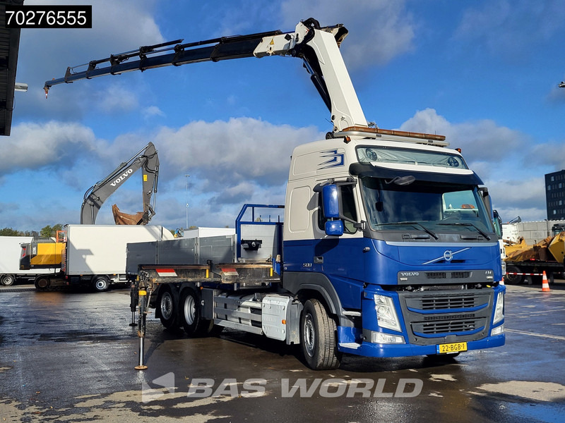 Volvo FM 500 FM 6X2 NL-Truck HMF 3220-K7 Kran Crane Winch Lift+Steering-Axle Euro 6 - Bortu kravas automašīna/ Platforma, Kravas auto ar manipulatoru: foto 3 Volvo FM 500 FM 6X2 NL-Truck HMF 3220-K7 Kran Crane Winch Lift+Steering-Axle Euro 6 - Bortu kravas automašīna/ Platforma, Kravas auto ar manipulatoru: foto 3