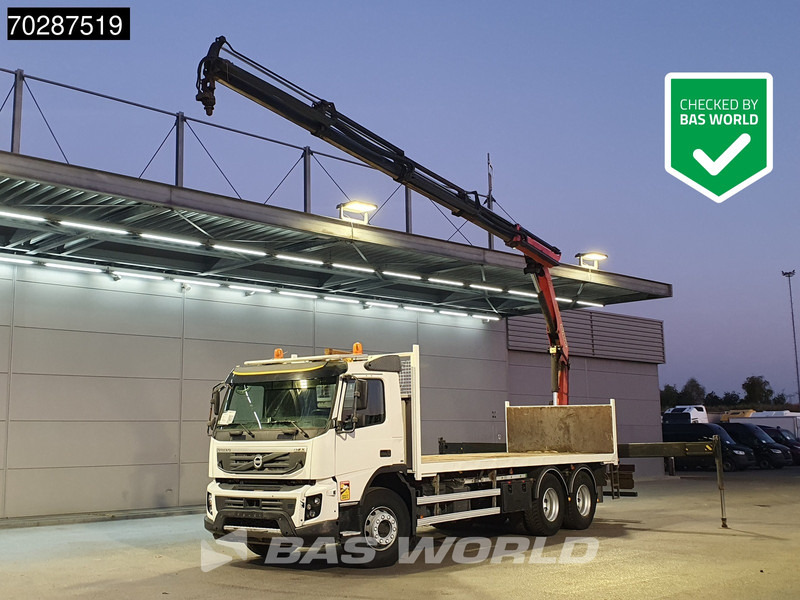 Volvo FMX 370 6X4 Palfinger PK18002 EH Crane Kran Automatic Euro 5 - Bortu kravas automašīna/ Platforma, Kravas auto ar manipulatoru: foto 1 Volvo FMX 370 6X4 Palfinger PK18002 EH Crane Kran Automatic Euro 5 - Bortu kravas automašīna/ Platforma, Kravas auto ar manipulatoru: foto 1