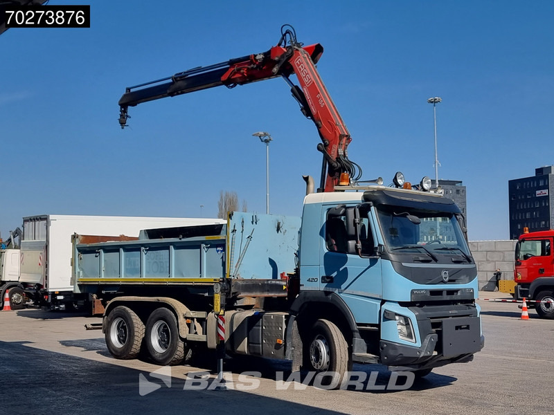 Volvo FMX 420 6X4 Fassi F155A.2.22 Crane 9m3 Big-Axle Automatic Euro 5 - Kravas automašīna pašizgāzējs, Kravas auto ar manipulatoru: foto 2 Volvo FMX 420 6X4 Fassi F155A.2.22 Crane 9m3 Big-Axle Automatic Euro 5 - Kravas automašīna pašizgāzējs, Kravas auto ar manipulatoru: foto 2