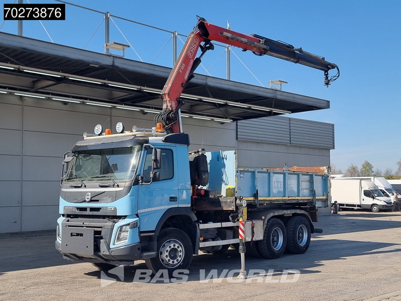 Volvo FMX 420 6X4 Fassi F155A.2.22 Crane 9m3 Big-Axle Automatic Euro 5 - Kravas automašīna pašizgāzējs, Kravas auto ar manipulatoru: foto 1 Volvo FMX 420 6X4 Fassi F155A.2.22 Crane 9m3 Big-Axle Automatic Euro 5 - Kravas automašīna pašizgāzējs, Kravas auto ar manipulatoru: foto 1