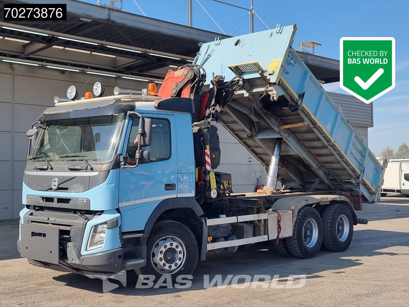 Volvo FMX 420 6X4 Fassi F155A.2.22 Crane 9m3 Big-Axle Automatic Euro 5 - Kravas automašīna pašizgāzējs, Kravas auto ar manipulatoru: foto 5 Volvo FMX 420 6X4 Fassi F155A.2.22 Crane 9m3 Big-Axle Automatic Euro 5 - Kravas automašīna pašizgāzējs, Kravas auto ar manipulatoru: foto 5
