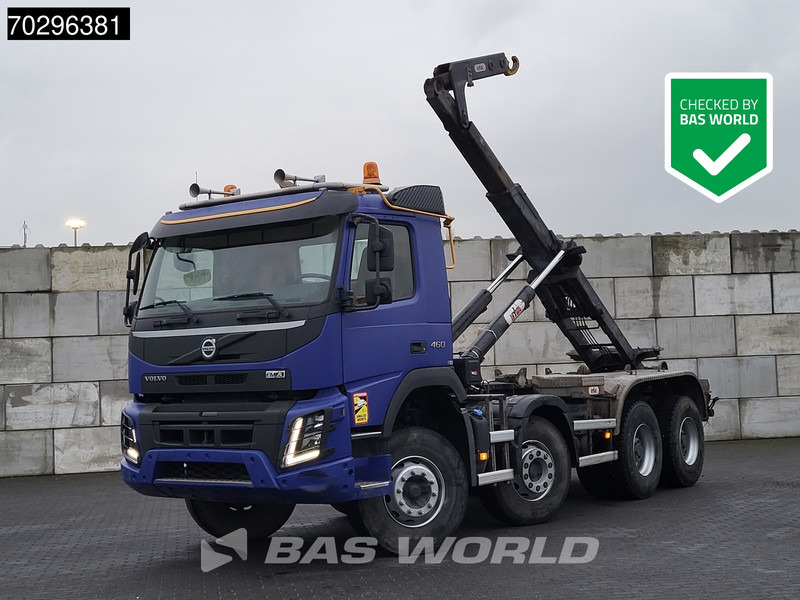 Volvo FMX 460 8X4 Hyva 26-55 SK containersystem Automatic Steelsuspension Big-Axle - Pacēlājs ar āķi: foto 1 Volvo FMX 460 8X4 Hyva 26-55 SK containersystem Automatic Steelsuspension Big-Axle - Pacēlājs ar āķi: foto 1