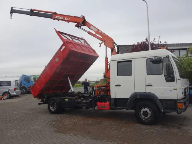 MAN 12.224 DC,8,5 TON ATLAS KRAAN,KIPPER,MANUAL POMP - Kravas automašīna pašizgāzējs, Kravas auto ar manipulatoru: foto 1 MAN 12.224 DC,8,5 TON ATLAS KRAAN,KIPPER,MANUAL POMP - Kravas automašīna pašizgāzējs, Kravas auto ar manipulatoru: foto 1