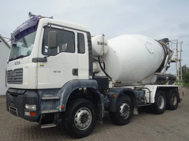 MAN TGA 35.360 8X4 MIXER STEEL SPRINGS BIG AXELS MANUAL FEUL POMP - Betonvedējs: foto 2 MAN TGA 35.360 8X4 MIXER STEEL SPRINGS BIG AXELS MANUAL FEUL POMP - Betonvedējs: foto 2