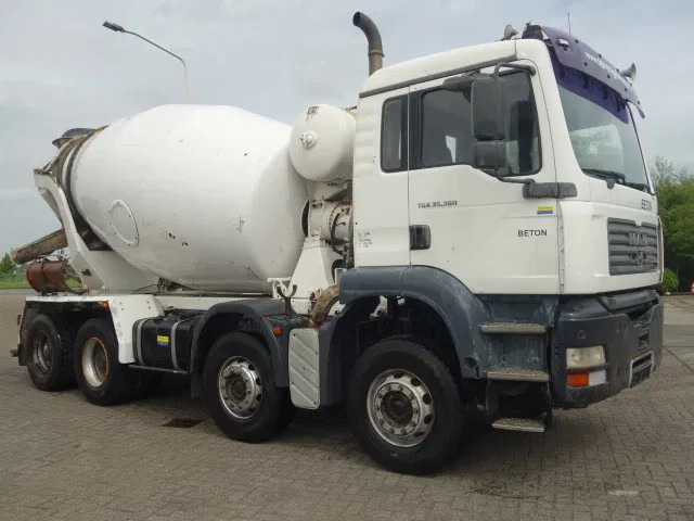 MAN TGA 35.360 8X4 MIXER STEEL SPRINGS BIG AXELS MANUAL FEUL POMP - Betonvedējs: foto 1 MAN TGA 35.360 8X4 MIXER STEEL SPRINGS BIG AXELS MANUAL FEUL POMP - Betonvedējs: foto 1