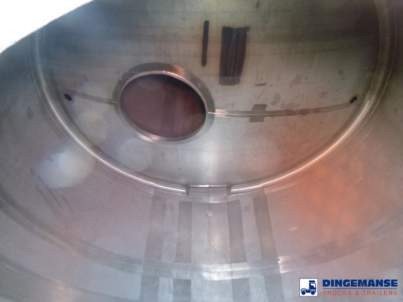 Puspiekabe cisterna Crane Fruehauf Chemical tank inox 32.8 m3 / 1 comp: foto 18