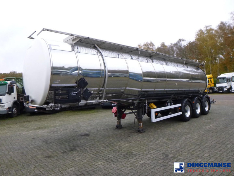 Crane Fruehauf Chemical tank inox 32.8 m3 / 1 comp - Puspiekabe cisterna: foto 1 Crane Fruehauf Chemical tank inox 32.8 m3 / 1 comp - Puspiekabe cisterna: foto 1