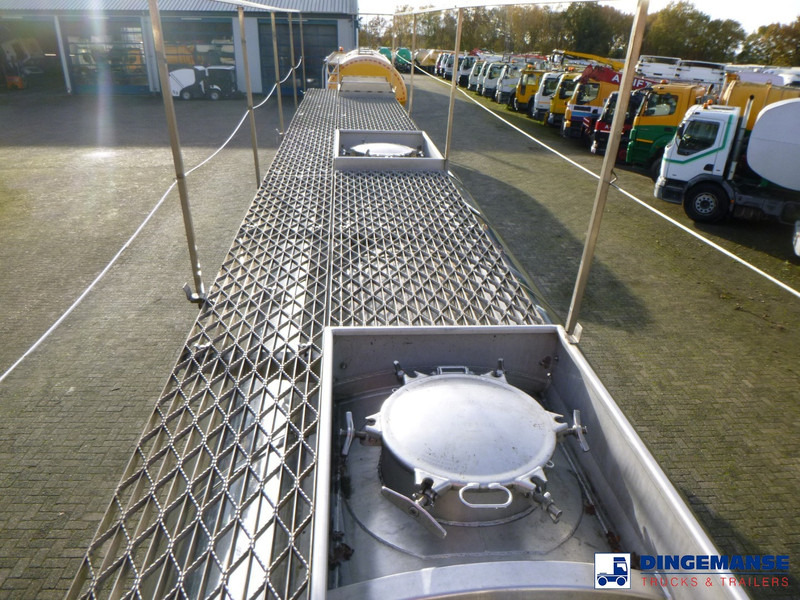Puspiekabe cisterna Crane Fruehauf Chemical tank inox 32.8 m3 / 1 comp: foto 12