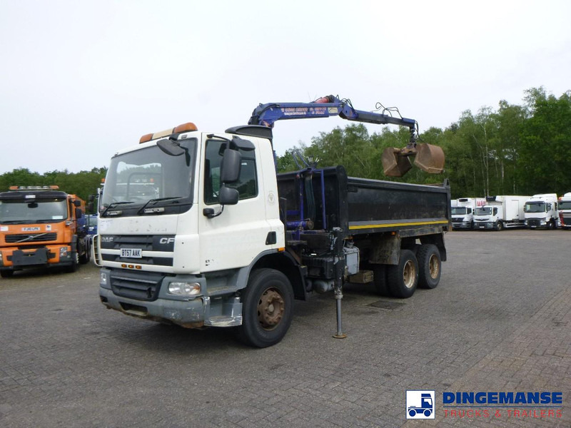 DAF CF 75.310 6x4 RHD tipper + HMF 1144 K-1 + grapple - Kravas auto ar manipulatoru: foto 5 DAF CF 75.310 6x4 RHD tipper + HMF 1144 K-1 + grapple - Kravas auto ar manipulatoru: foto 5