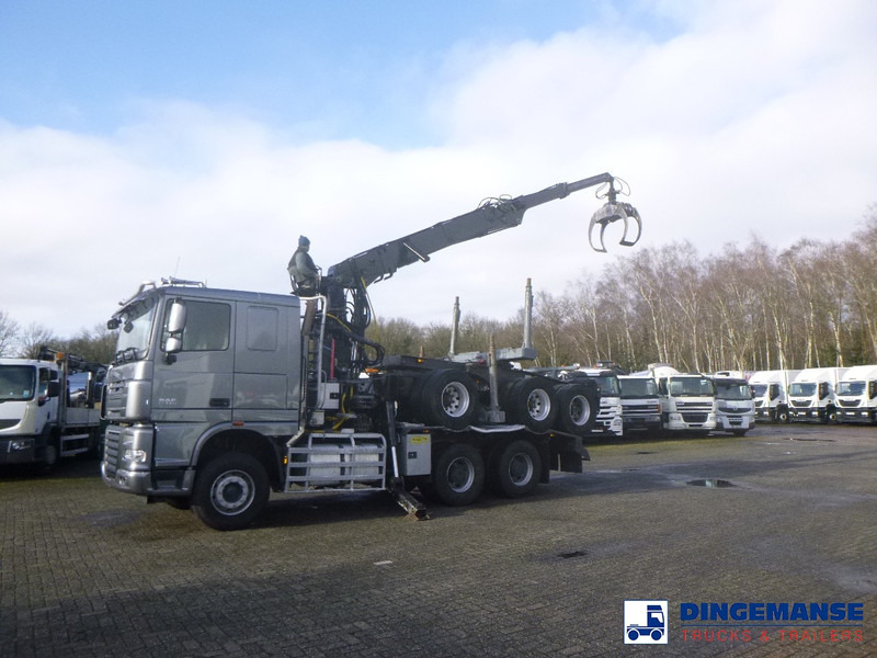DAF XF 105.510 6x4 + Loglift F281S83 crane / timber truck + dolly - Kravas auto ar manipulatoru: foto 3 DAF XF 105.510 6x4 + Loglift F281S83 crane / timber truck + dolly - Kravas auto ar manipulatoru: foto 3