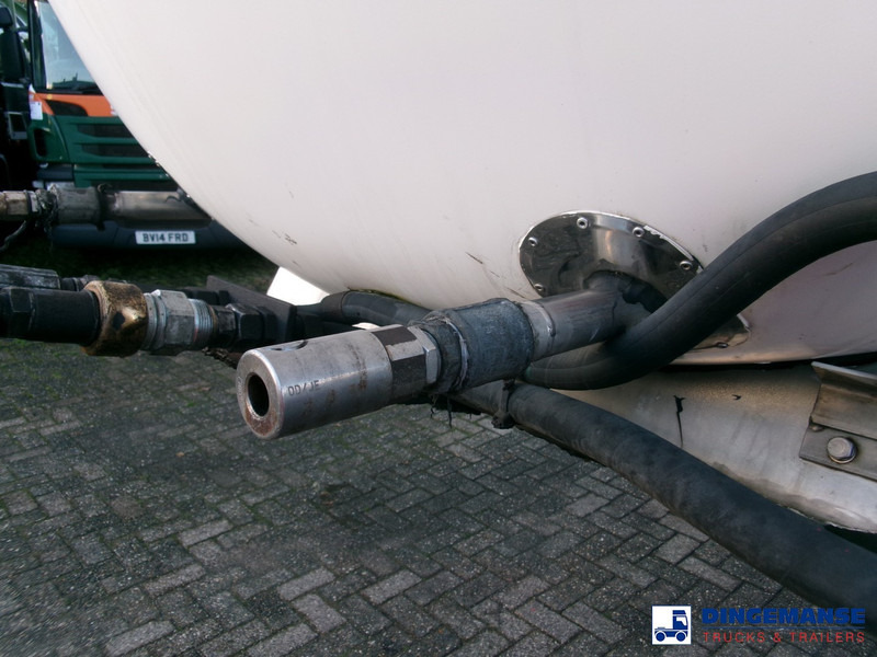 Puspiekabe cisterna Feldbinder Chemical tank inox 33.5 m3 / 1 comp + pump: foto 11