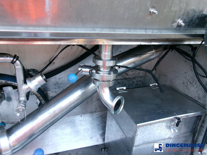 Puspiekabe cisterna Feldbinder Chemical tank inox 33.5 m3 / 1 comp + pump: foto 8