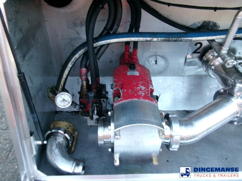 Puspiekabe cisterna Feldbinder Chemical tank inox 33.5 m3 / 1 comp + pump: foto 6