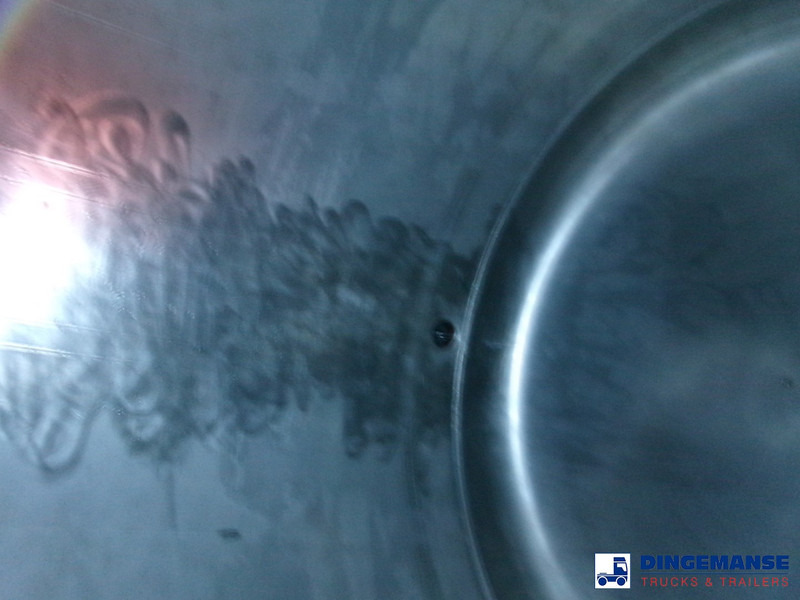 Puspiekabe cisterna Feldbinder Chemical tank inox 33.5 m3 / 1 comp + pump: foto 20