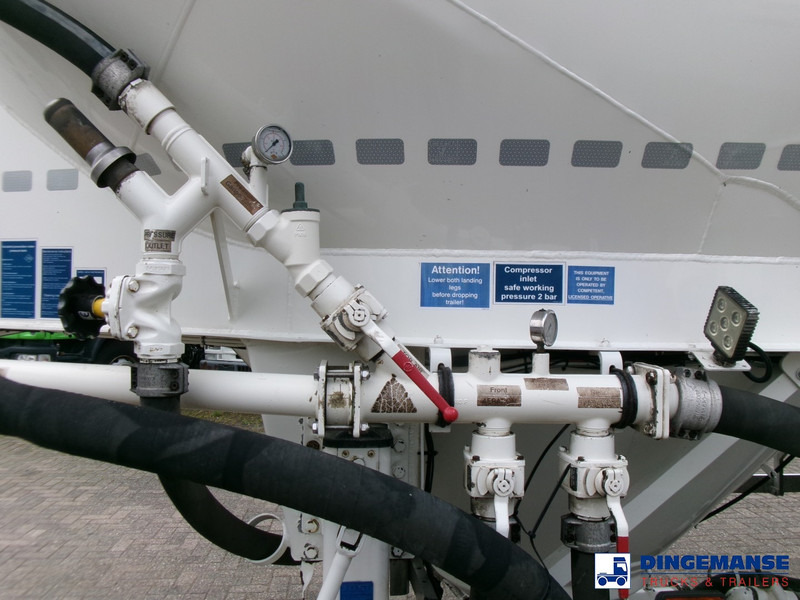 Puspiekabe cisterna Feldbinder Powder tank alu 36 m3 / 1 comp: foto 7