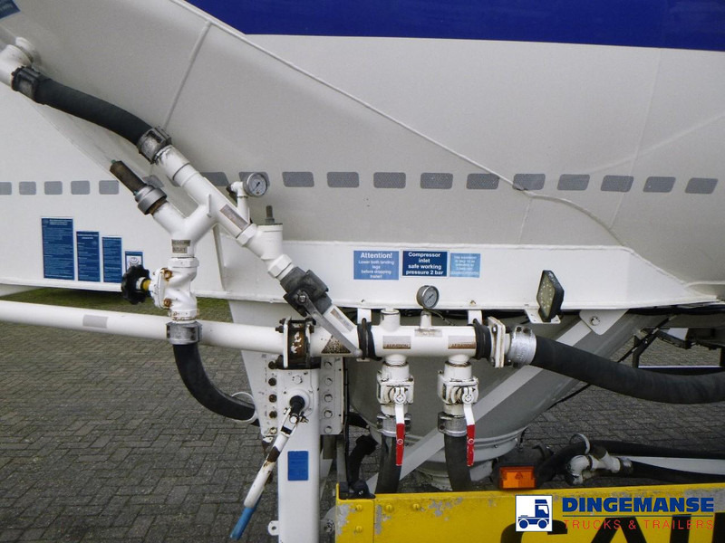 Puspiekabe cisterna Feldbinder Powder tank alu 36 m3 / 1 comp: foto 11