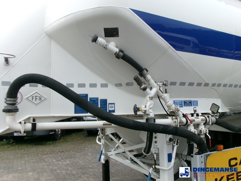 Puspiekabe cisterna Feldbinder Powder tank alu 36 m3 / 1 comp: foto 6