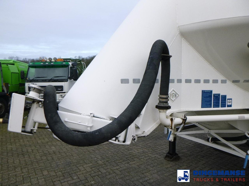 Puspiekabe cisterna Feldbinder Powder tank alu 36 m3 / 1 comp: foto 7