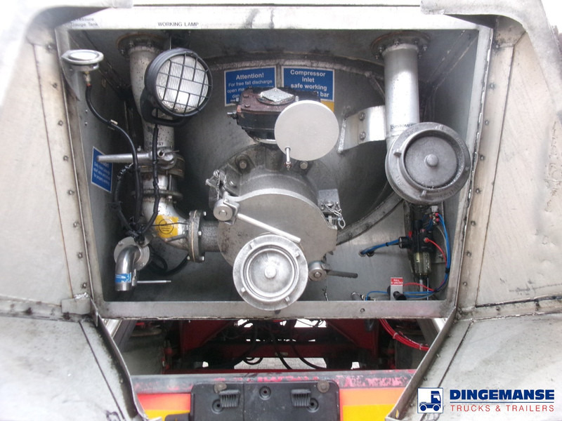 Puspiekabe cisterna Feldbinder Powder tank alu 41 m3 (tipping): foto 15