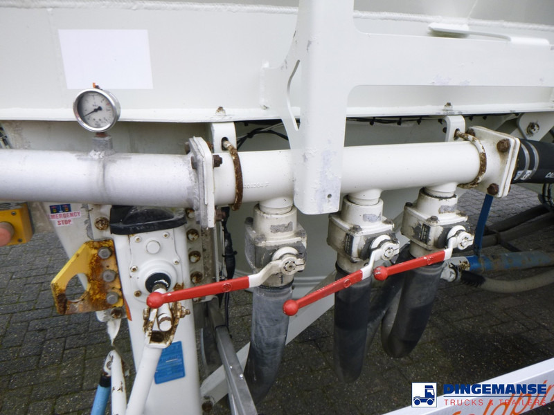 Puspiekabe cisterna Feldbinder Powder tank alu 50 m3 / 1 comp: foto 12