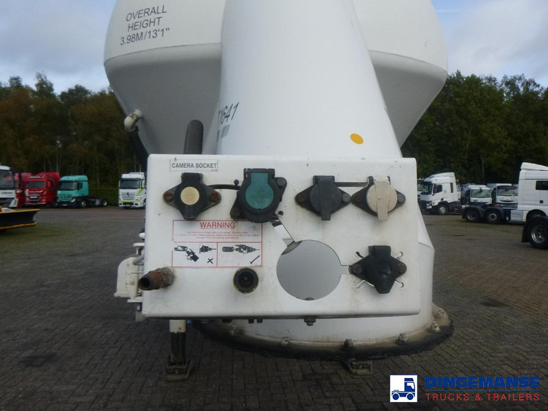 Puspiekabe cisterna Feldbinder Powder tank alu alu 49 m3 / 1 comp: foto 8