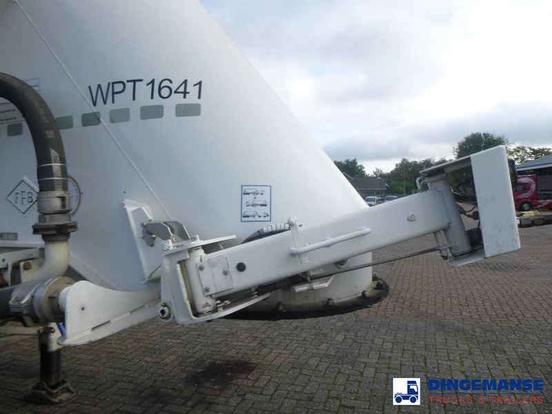 Puspiekabe cisterna Feldbinder Powder tank alu alu 49 m3 / 1 comp: foto 9