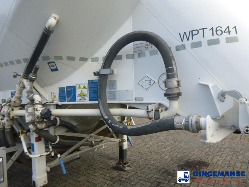 Puspiekabe cisterna Feldbinder Powder tank alu alu 49 m3 / 1 comp: foto 10