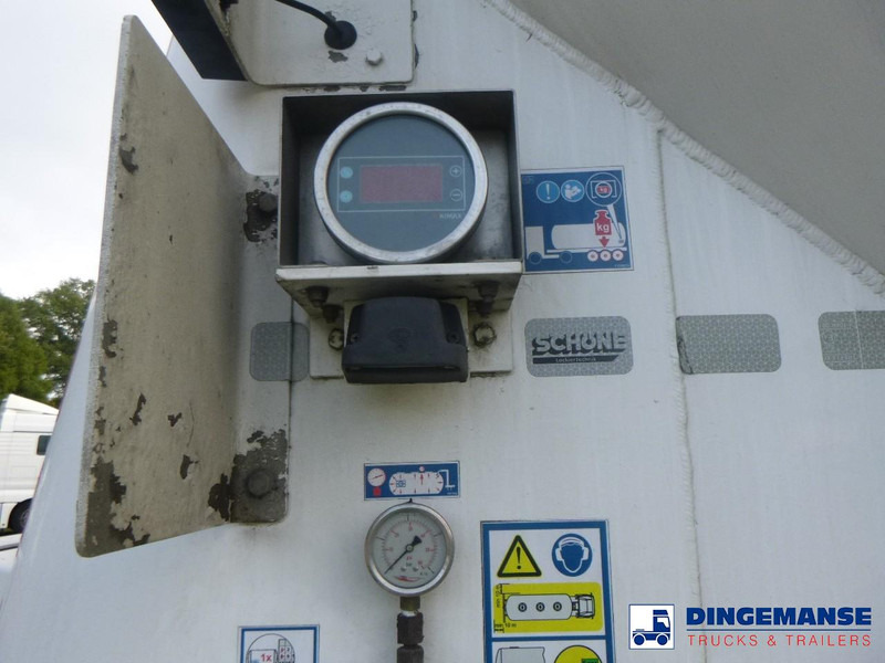 Puspiekabe cisterna Feldbinder Powder tank alu alu 49 m3 / 1 comp: foto 15