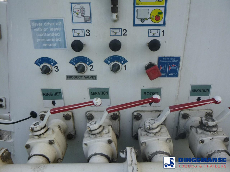 Puspiekabe cisterna Feldbinder Powder tank alu alu 49 m3 / 1 comp: foto 13