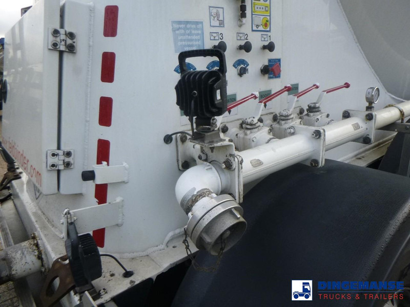 Puspiekabe cisterna Feldbinder Powder tank alu alu 49 m3 / 1 comp: foto 14