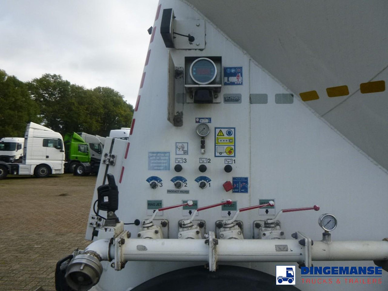 Puspiekabe cisterna Feldbinder Powder tank alu alu 49 m3 / 1 comp: foto 12