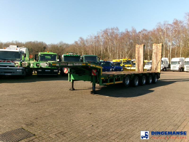 Goldhofer 5-axle semi-lowbed trailer 80 t ext. - Puspiekabe zema profila platforma: foto 1 Goldhofer 5-axle semi-lowbed trailer 80 t ext. - Puspiekabe zema profila platforma: foto 1