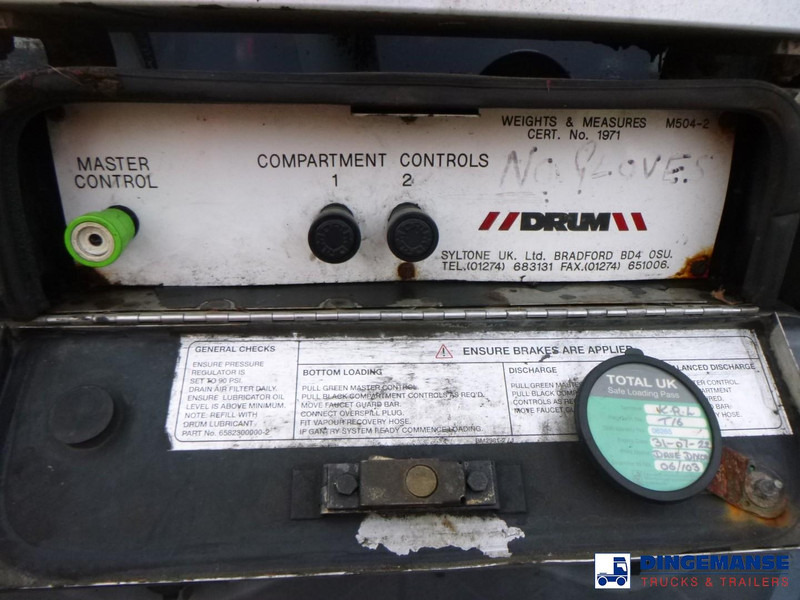 Puspiekabe cisterna Heil / Thompson Fuel tank alu 34.2 m3 / 1 comp: foto 11