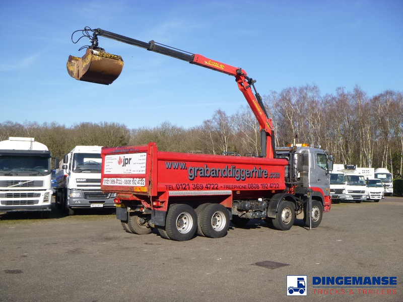 Hino FY1EUKA 8x4 tipper RHD + Palfinger E120L + grapple - Kravas auto ar manipulatoru: foto 3 Hino FY1EUKA 8x4 tipper RHD + Palfinger E120L + grapple - Kravas auto ar manipulatoru: foto 3