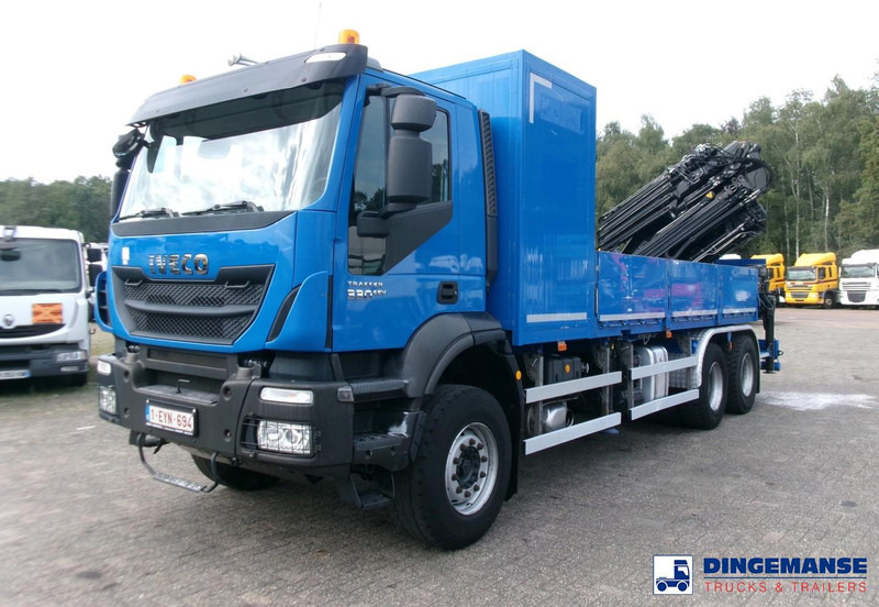 Iveco AD260T33 EEV 6X4 + Hiab 377 E5 Hipro Jib 70 X-4 - Kravas auto ar manipulatoru: foto 1 Iveco AD260T33 EEV 6X4 + Hiab 377 E5 Hipro Jib 70 X-4 - Kravas auto ar manipulatoru: foto 1