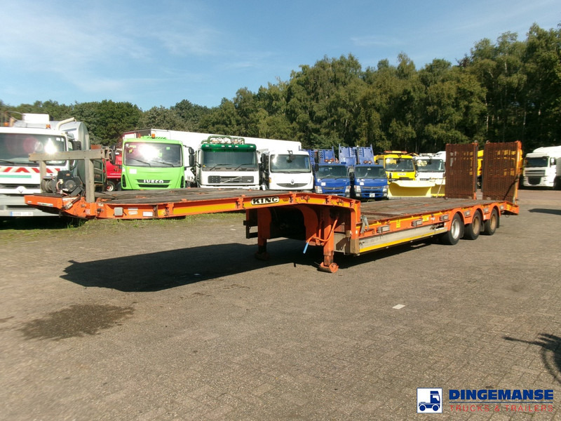 KING 3-axle semi-lowbed trailer 44T + ramps - Puspiekabe zema profila platforma: foto 1 KING 3-axle semi-lowbed trailer 44T + ramps - Puspiekabe zema profila platforma: foto 1