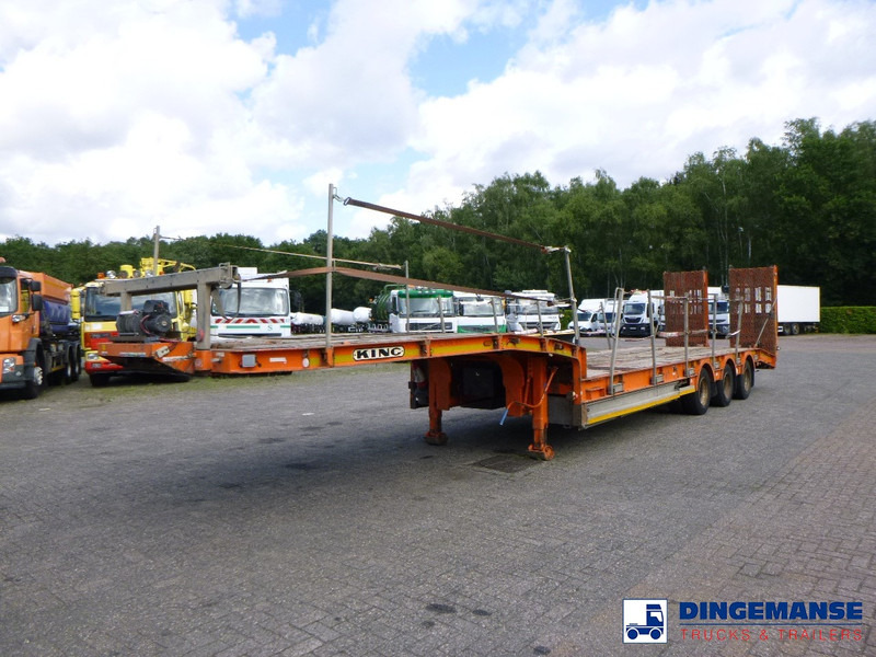 KING 3-axle semi-lowbed trailer 44T + ramps - Puspiekabe zema profila platforma: foto 1 KING 3-axle semi-lowbed trailer 44T + ramps - Puspiekabe zema profila platforma: foto 1