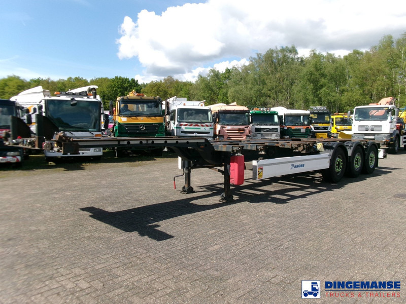 Krone 3-axle container trailer 20-30-40-45 ft DA08LNA - Puspiekabe noņemamā virsbūve/ Konteineru vedējs: foto 1 Krone 3-axle container trailer 20-30-40-45 ft DA08LNA - Puspiekabe noņemamā virsbūve/ Konteineru vedējs: foto 1