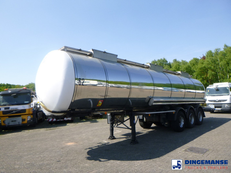 LAG Chemical tank inox 30 m3 / 1 comp - Puspiekabe cisterna: foto 1 LAG Chemical tank inox 30 m3 / 1 comp - Puspiekabe cisterna: foto 1