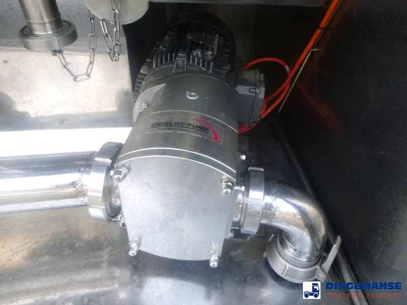 Puspiekabe cisterna LAG Food tank inox 32m3 / 3 comp + pump + steam heating + webasto: foto 7