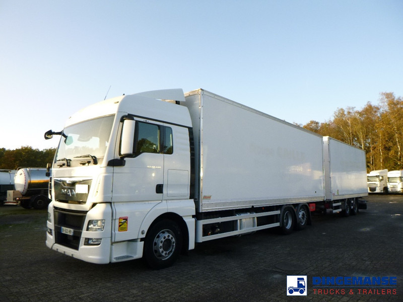 MAN TGX 26.440 6X2 high volume + Fruehauf closed box trailer - Kravas automašīna ar slēgto virsbūvi: foto 1 MAN TGX 26.440 6X2 high volume + Fruehauf closed box trailer - Kravas automašīna ar slēgto virsbūvi: foto 1