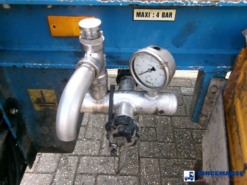 Puspiekabe cisterna Magyar Chemical tank inox L4BH 34 m3 / 1 comp: foto 8