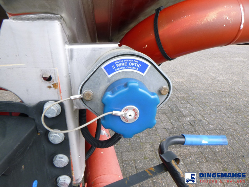 Puspiekabe cisterna Magyar S34SD1A // Fuel tank inox 38.4 m 3 / 8comp: foto 12