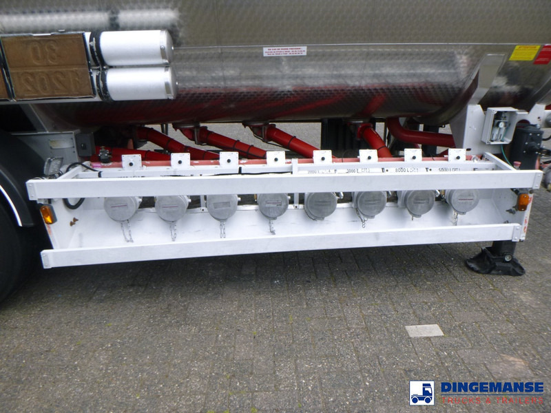 Puspiekabe cisterna Magyar S34SD1A // Fuel tank inox 38.4 m 3 / 8comp: foto 10